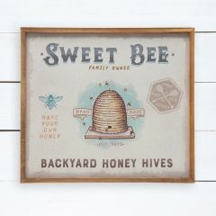 Sweet Bee Framed Canvas Wall Art