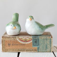 Sweet Country Bird Figurine Set of 2