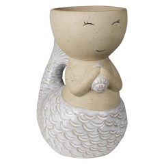 Sweet Little Mermaid Ceramic Cachepot
