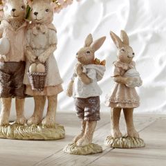 Sweet Standing Bunny figurines Set of 2