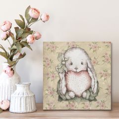 Sweetheart Bunny Canvas Wall Art