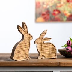 Tabletop Bunny Silhouette Set of 2