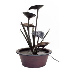 Tabletop Lotus Leaf Fountain 22 Inch