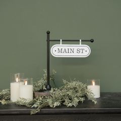 Tabletop Main Street Sign On Stand