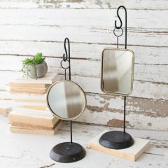 Tabletop Mirror On Stand Set of 2