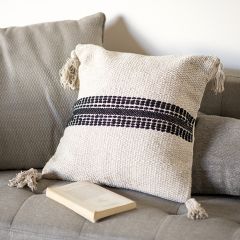Tasseled Cotton Pillow Cover