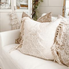Tasseled Punch Hook Holiday Accent Pillow Set of 2