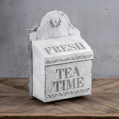 Tea Time Metal Post Box