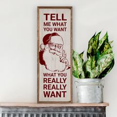 Tell Me What You Want Wood Wall Art