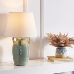 Textured Ceramic Jug Table Lamp