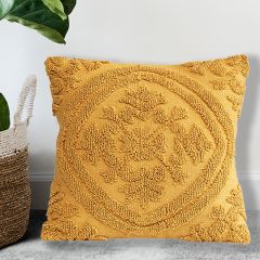 Textured Cotton Chenille Accent Pillow