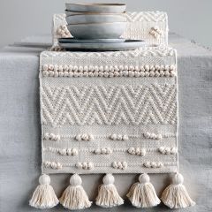 Textured Cotton Table Runner