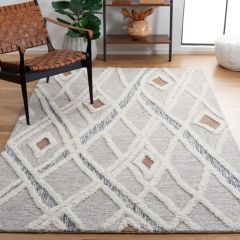 Textured Neutrals Patterned Area Rug