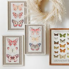 Textured Paper Butterfly Wall Art Set of 3