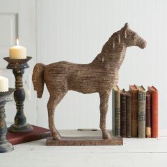 Textured Tabletop Horse Statue