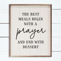 The Best Meals Begin Wall Art