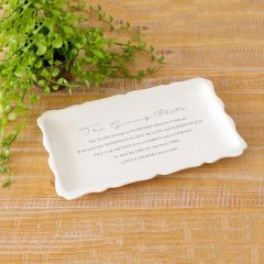 The Giving Plate Scalloped Display Tray