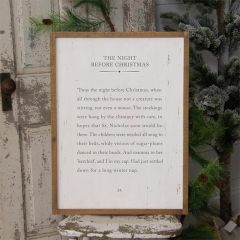The Night Before Christmas Wall Sign