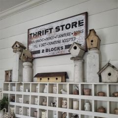 Thrift Store Canvas Wall Sign