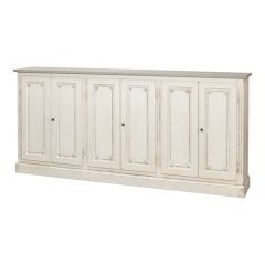 Timeless Traditional 6 Door Sideboard Cabinet