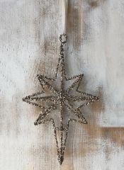 Tinsel Star of Bethlehem Ornament