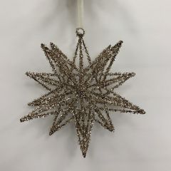 Tinsel Star Ornaments