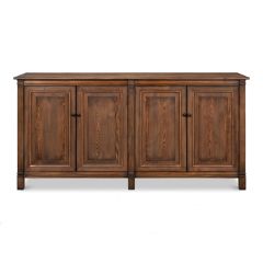 Traditional Farmhouse Pine Sideboard Cabinet