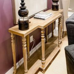 Traditional Fir Wood Console Table