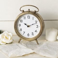 Traditional Metal Table Clock