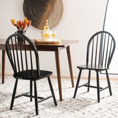 Traditional Spindle Back Dining Chair Set of 2