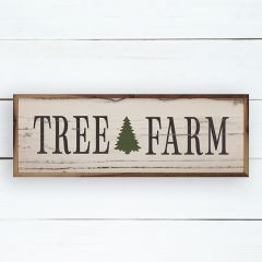 Tree Farm Whitewash Wall Art