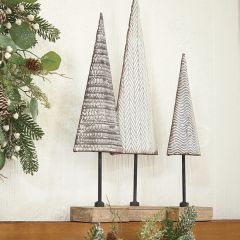Tree On Stand Tabletop Decor Set of 3