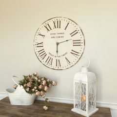 Trust In Timing Metal Wall Clock