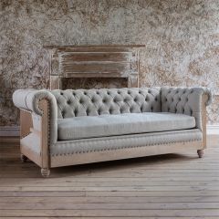 Tufted Elegance Cushioned Sofa