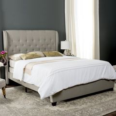 Tufted Linen Upholstered Bed Queen