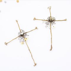 Twisted Wire Cross Wall Decor Set of 2