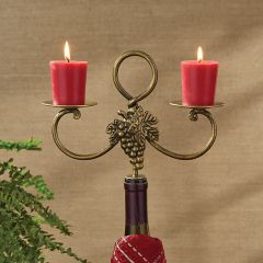 Two Candle Wine Bottle Topper