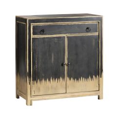 Two Tone Rustic Wood Storage Cabinet