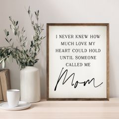 Until Someone Called Me Mom White Framed Sign