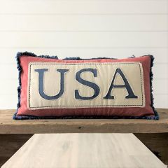 USA Stonewashed Lumbar Pillow