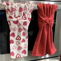 Valentine Hearts Kitchen Towel Set of 2