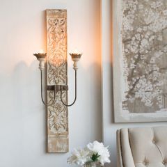 Vertical 2 Light Wall Sconce