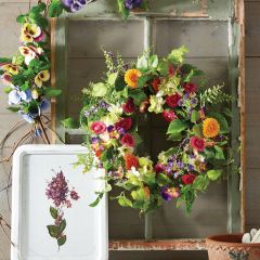Vibrant Colorful Spring Wreath