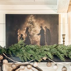Victorian Christmas Canvas Wall Art