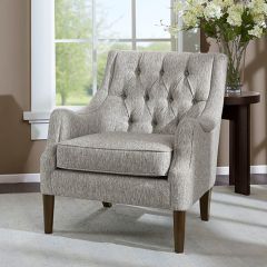 Vintage Inspired Button Tufted Accent Chair