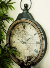 Vintage Inspired Coastal Wall Clock