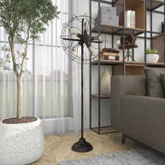 Vintage Inspired Fan Floor Lamp