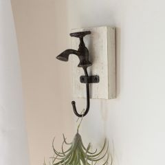 Vintage Inspired Faucet Wall Hook Set of 2