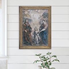 Vintage Inspired Framed Holy Family Print