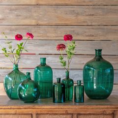 Vintage Inspired Green Vase Collection